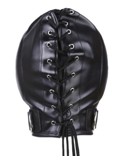 Cagoule Thicker Ear Simili noir 