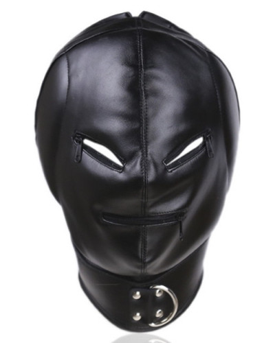 Cagoule Thicker Ear Simili noir 