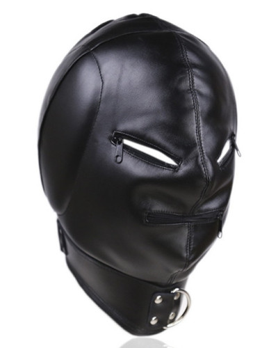 Cagoule Thicker Ear Simili noir 
