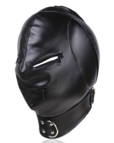 Cagoule Thicker Ear Simili noir 
