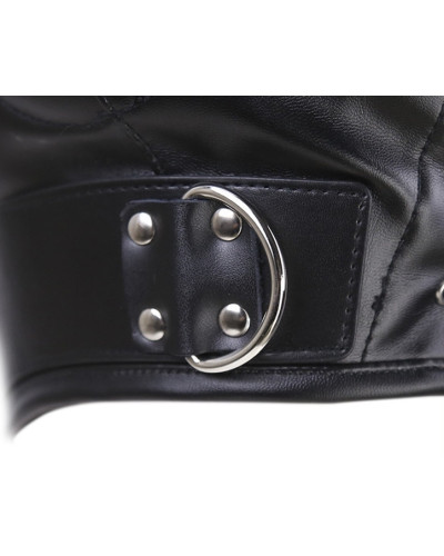 Cagoule Thicker Ear Simili noir 