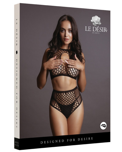 Ensemble Net Key Hole Noir 