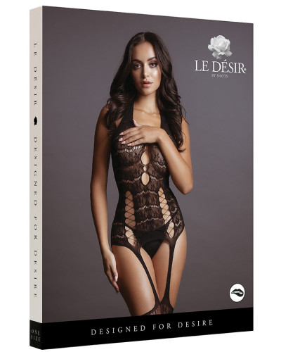 Combi sexy Lace Suspender Noir 