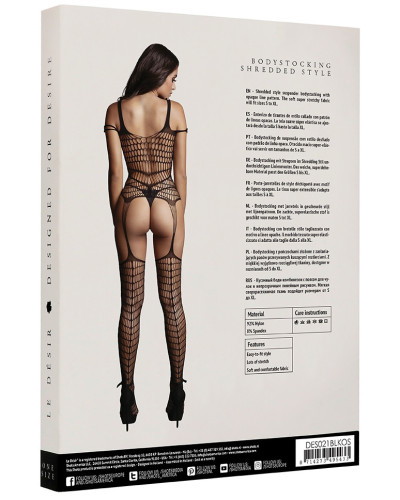 Combi sexy Shredded Noir 