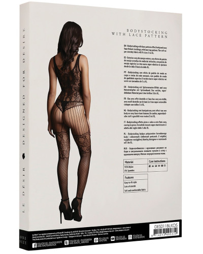 Combin sexy Lace Fishnet Noir 