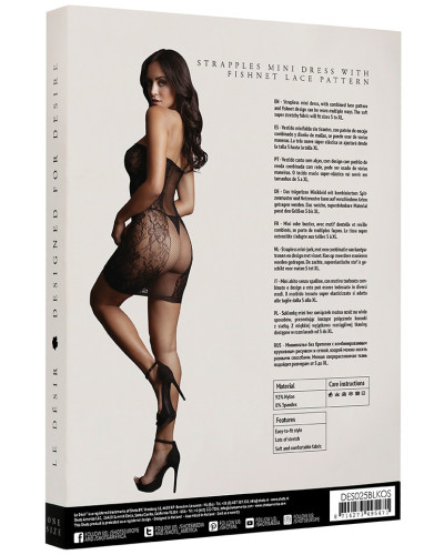 Robe sexy Strapless Noir 