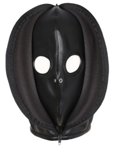 Cagoule Double Layer Simili noire 
