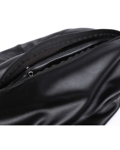 Cagoule Double Layer Simili noire 