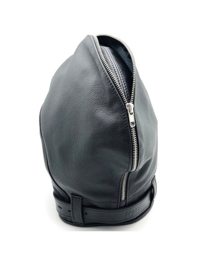 Cagoule sensorielle en cuir 