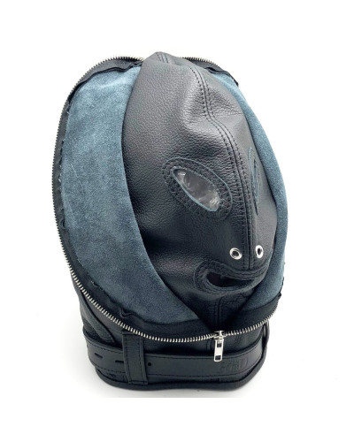 Cagoule sensorielle en cuir 