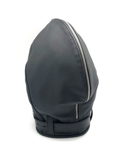 Cagoule sensorielle en cuir 
