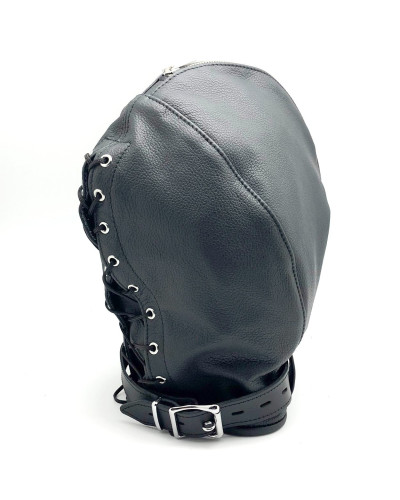 Cagoule sensorielle en cuir 