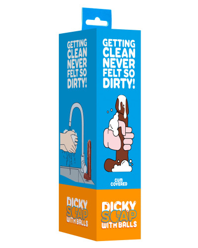 Savon Pénis avec sperme Dicky Marron 
