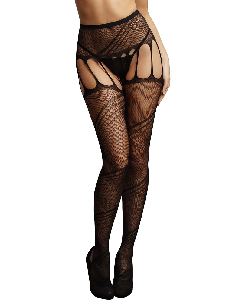 Collant ouvert Alina - Noir 