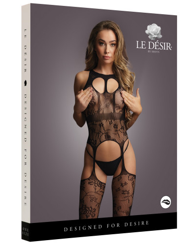 Combinaison ouverte Odelia - Noir 