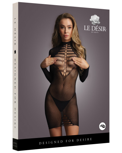 Robe manches longues Myrajane - Noir 