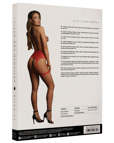 Porte-jarretelles Kiss - Rouge 