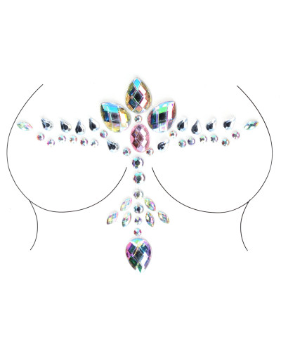Strass autocollants pour décolleté Dazzling Bling 