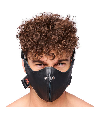 Masque en cuir avec Zip 