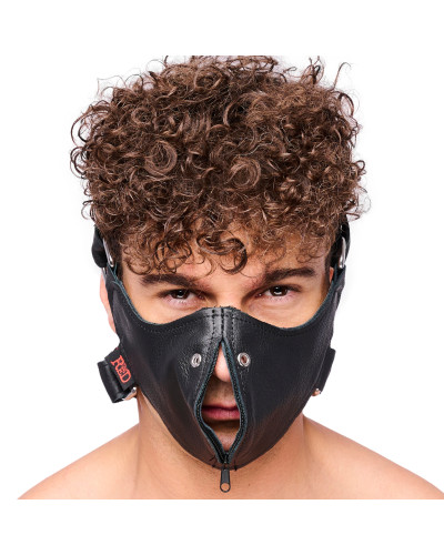 Masque en cuir avec Zip 