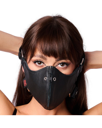 Masque en cuir avec Zip 