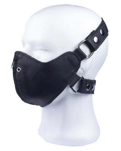 Masque en cuir avec Zip 