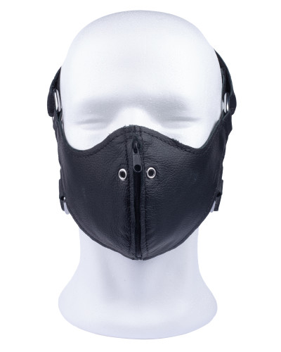 Masque en cuir avec Zip 