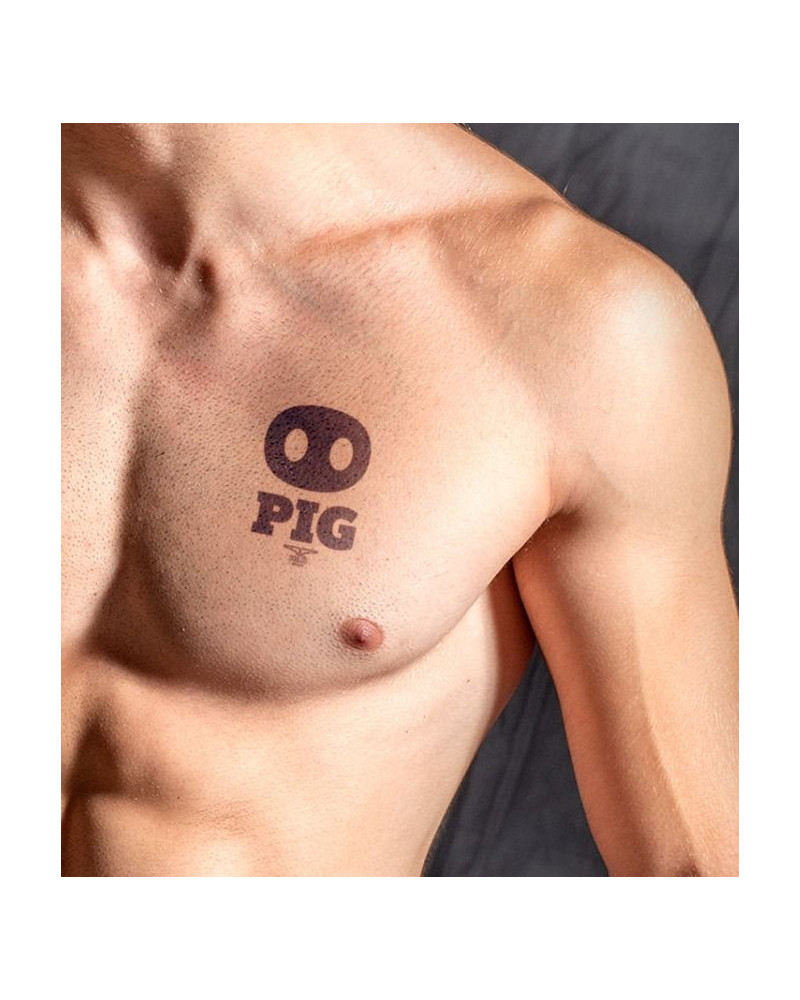 Tatouage éphémère MrB Pig 10 x 10cm 