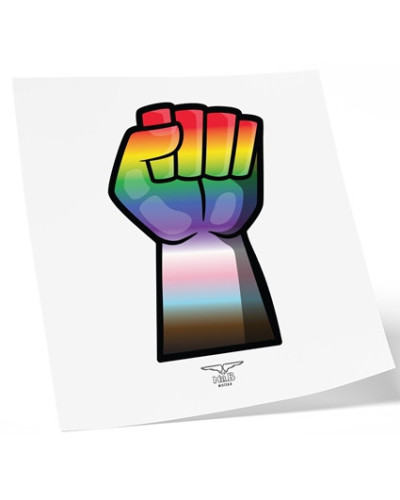 Tatouage éphémère GAY FORCE 10 x 15cm 