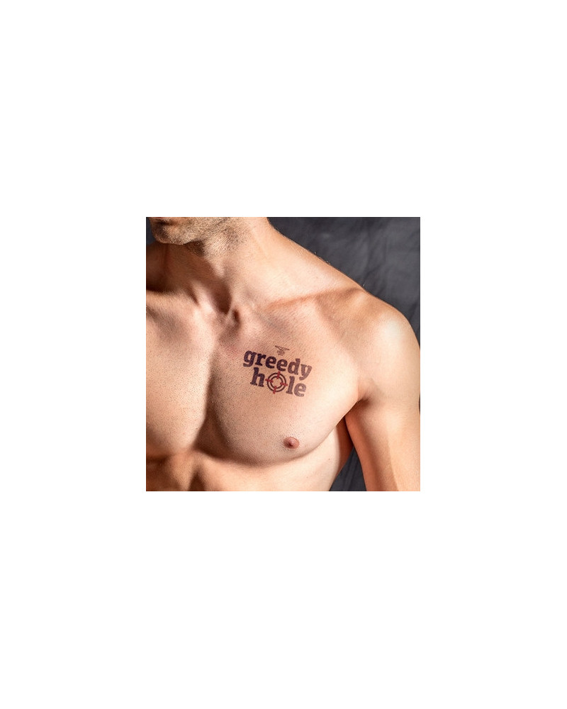 Tatouage éphémère GREEDY HOLE 10 x 10cm 