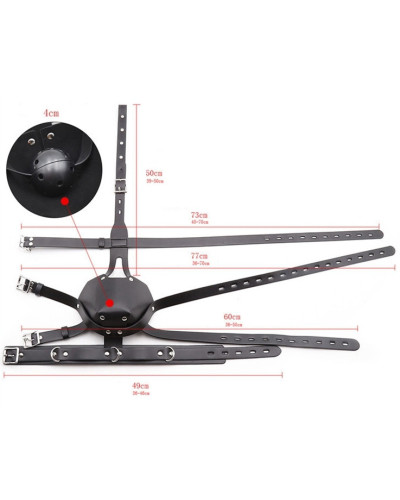 Muselière Sm Harness Head Noire 