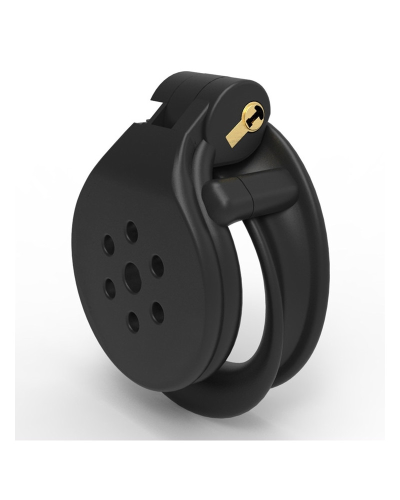 Cage de chasteté Flat Zone 2.5cm Noire 
