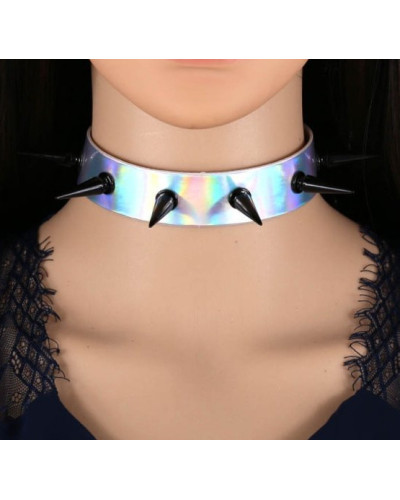 Collier à pointes Piky Laser Argenté 