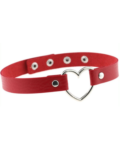Ras de cou Heart Lish Rouge 