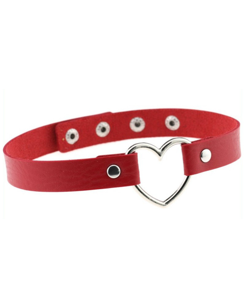 Ras de cou Heart Lish Rouge 