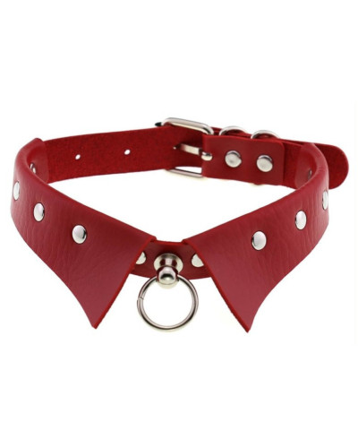 Collier GOTHIC RING Rouge 