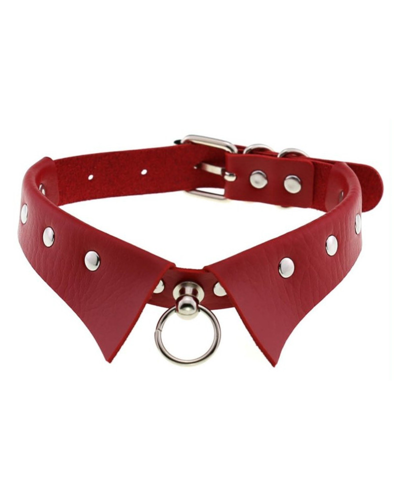 Collier GOTHIC RING Rouge 