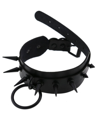 Collier à pointes Strobo Lish Noir 