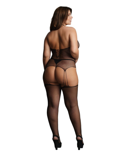 Body Porte-Jarretelles CHOKER FISHNET Noir 
