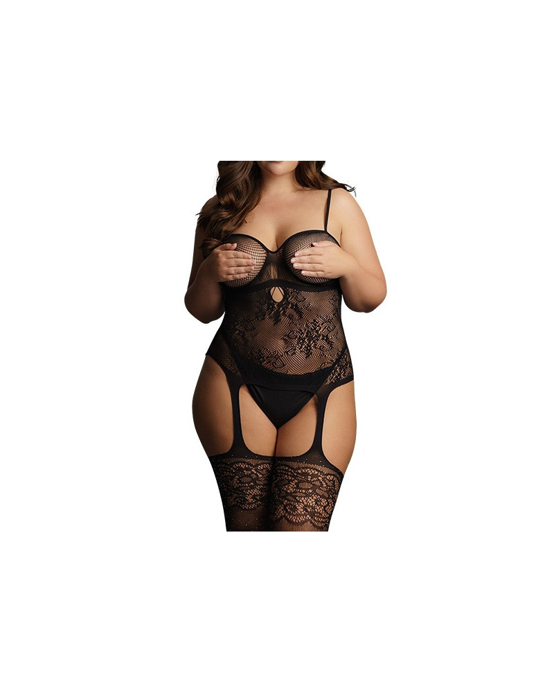 Combinaison RHINESTONE Noire 