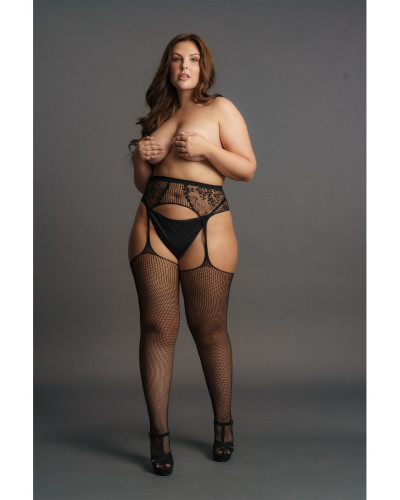 Bas Résille LACE FISHNET Noirs 