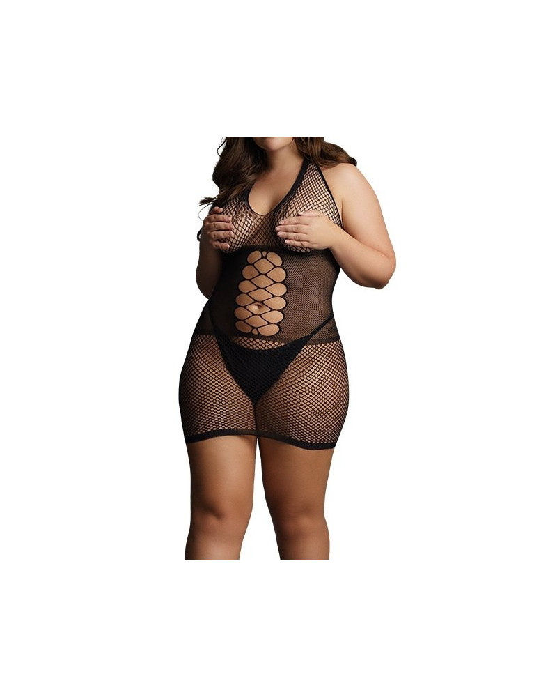 Robe sexy Grande Taille PEEK-A-BOO Noire 