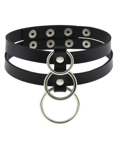 Ras de cou Tri Rings Noir 