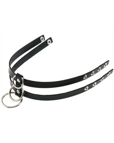Ras de cou Tri Rings Noir 