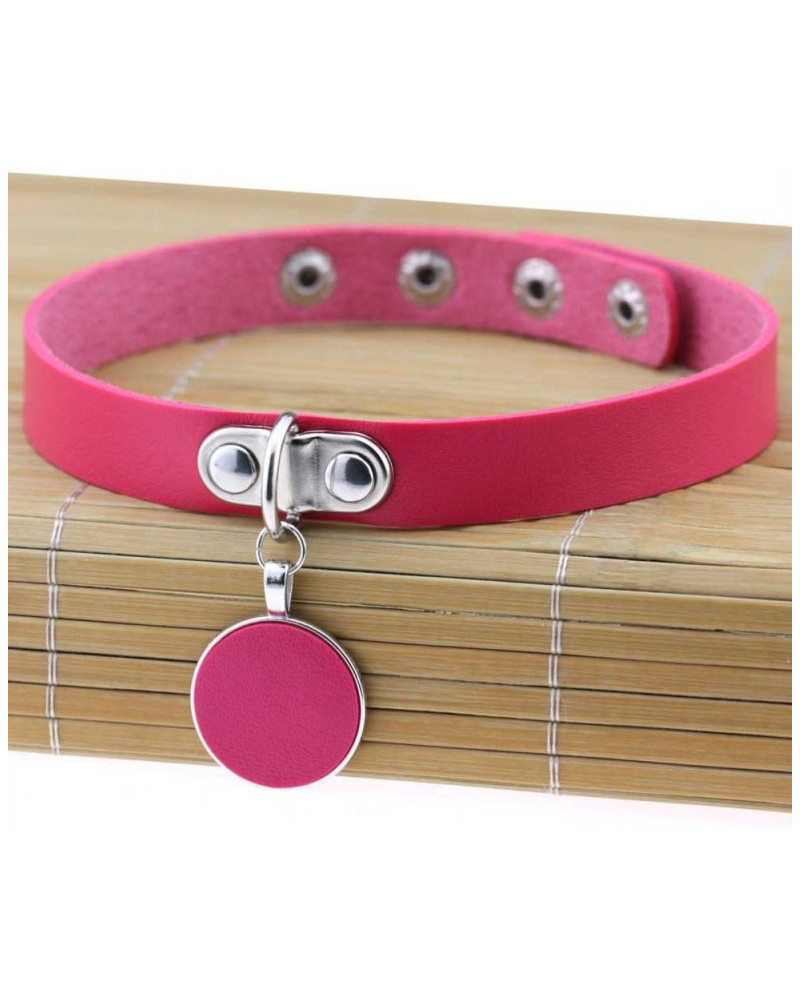 Ras de cou Round Moon Rose 