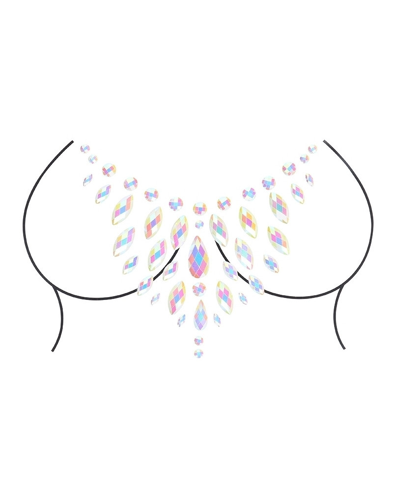 Stickers Strass Décolleté Phosphorescents Glow Chest 