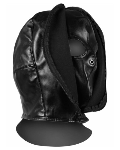 Cagoule Zip-Up Bondage Noire 