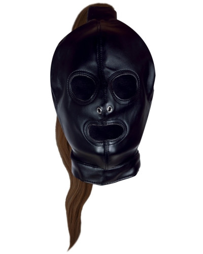 Cagoule Queue de cheval Brune Hood Tail 