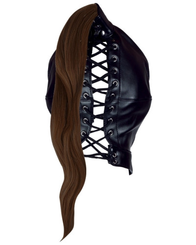 Cagoule Queue de cheval Brune Hood Tail 
