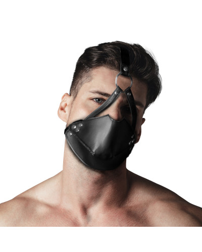 Muselière avec Bâillon Head Harness Noire 